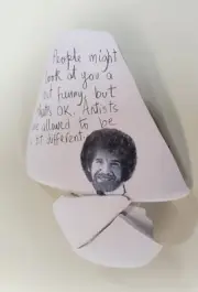Homage to Bob Ross - Signed Original drawing by WHO's WHO IN ART listed Artist!!