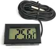 Digital Probe Temperature LCD Refrigerator Gauge Accessories, Black