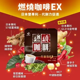 【JoyHui佳悅】燃燒咖啡EX x1盒(10包/盒；日本雙專利防彈拿鐵咖啡)