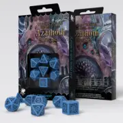 Q Workshop Runic Black & White Dice Set 7