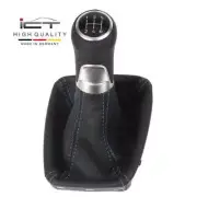 ICT gear shift knob gaiter boot leather for Ford B-Max Tourneo seam blue D64