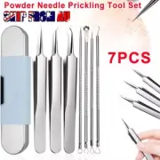 7x Acne Needle Blackhead Remover Pimple Blemish Comedone Extractor Tweezer Tool