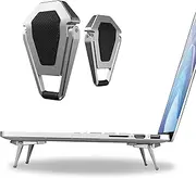 SUNTAIHO Portable Invisible Laptop Stand-2PCS, Mini Aluminum Cooling Pad,Computer Keyboard Mount Kickstand,Ergonomic Lightweight Laptop Desk Stand for MacBook Pro/Air, Lenovo,12-17 Inches