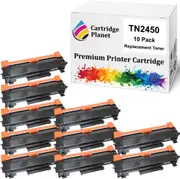 10-Pack Compatible Toner Cartridge for Brother TN-2450 TN2450 (3,000 Pages) for Brother HLL2350DW HLL2375DW HLL2395DW MFCL2710DW MFCL2713DW MFCL2730DW MFCL2750DW
