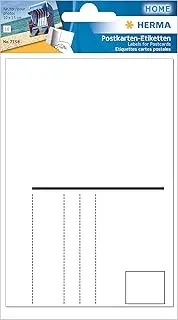 HERMA 7758 Address Stickers for Hand Labelling, DIN A6 Landscape (95 x 145 mm, 10 Stickers, Paper, Opaque), Self-Adhesive, Permanent Adhesive Parcel Stickers, White