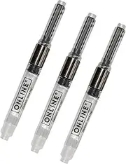 Online Ink Converter Value Pack, 3 Converters for Standard Fountain Pens, Refill from Ink Glass, Plug Converter for Various Fountain Pens, Maxi Pack
