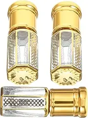 Gogogmee 3pcs Roller Perfume Bottles Containers for Essential Oils and Liquids Portable Travel Bottles for Women Leak Resistant Design for Perfume Storage