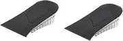 TOVINANNA 3.5cm Height Increase Insoles Men's Shoe Inserts Invisible Heel Pads Non-slip Breathable for Sneakers Boots