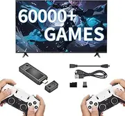 X9 Pro Game Stick, Wireless Console 60000+ Games, Built-in 50 Emulators, 4K High Definition HDMI, Retro Gaming, Plug & Play TV Video Gaming Stick, Dual 2.4G Wireless Controllers (256G 60000+)