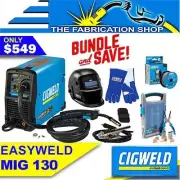 Cigweld EasyWeld 130 Bundle, Welder Helmet Gloves Consumables Easy Weld W1201130