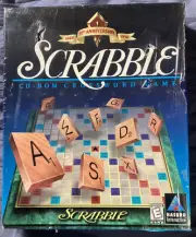 Vintage SCRABBLE PC Game on CD-ROM (Hasbro, 1998) NoS Big Box