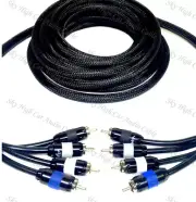 SKY HIGH CAR AUDIO 18FT PREMIUM 4 CHANNEL RCA'S