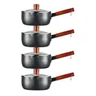 Lifease Japanese Style Kitchen Frying Pan Skillet with Lid Stay-cool Handle B...