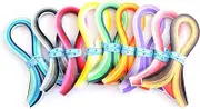 9 Pack 36 Colors 900 Strips Paper Quilling Strips Set Width 3mm Length 39cm