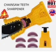 Chainsaw Teeth Sharpener Portable Sharpen Chain Saw Bar-Mount Fast Chainsaw AU