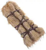 PENIKOKO Faux Fur Leg Wraps Viking Leg Armor Soft Shin Guards Adjustable Straps for Men Women's Fashion