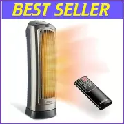 Remote-Controlled Ceramic Tower Heater - 1500W with Timer & Overheat Protection