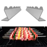 Skewers Rack Set Barbecue Skewers Kebab Skewers for Chicken BBQ Kabob
