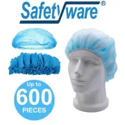 Safetyware Non-Woven Disposable PP Mob Bouffant Cap Hair Net Head Cover Lab Hat