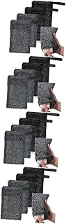 DRESSOOS 4 Pcs Soap Bags Exfoliating Soap Pouches Saver with Wave Texture Design Convenient for Bathroom Storage Includes Grey and
