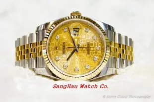 【上豪鐘錶珠寶】勞力士 ROLEX 116233 J DateJust 原廠浮雕紀念面鑽石時標 運動潛水機械腕錶