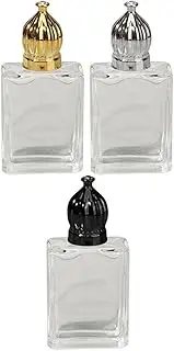 Healeved 3Pcs Refillable Bottles for Essential Oils Elegant Empty Containers UV Protection Travel Friendly for DIY Blends and Liquids