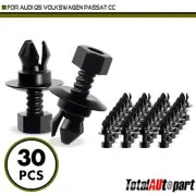 30x Splash Sheild & Rocker Moulding Push-Type Retainer for Audi Volkswagen Nylon (for: Audi)