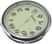 Mikinona Car Clock Small Digital Clock Car Mini Clock Small Clock Automotive Clock Clocks Dashboard Clock Mini Round Clock Pendulum Clock Small Car Dash Clock Retro Car Stick on Clock Metal