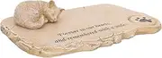 JOINPAYA Garden Cat Memorial Tombstone Durable Pet Tombstone Decor for Outdoor Remembrance Lifelike Appearance and Fine Texture Present for