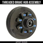 Lippert Brake Hub Assembly, 16K Axle, 8 on 275 mm, Oil, 17.5 Wheels, M22 Studs