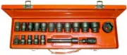 T AND E 97419 - 19 Piece 1/2" Drive SAE Impact Socket Set