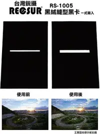 在飛比找樂天市場購物網優惠-又敗家@台灣品牌銳攝RECSUR黑色絨布狹縫型黑卡RS-11