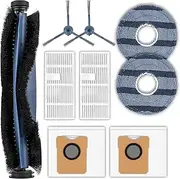 (9 Pieces) C20 Omni Replacement Parts Compatible with Eufy C20 Omni Robot Vacuum Cleaner, 1 Roller Brush, 2 HEPA Filters, 2 Side Brushes, 2 Dust Bags, 2 Mop Pads, Accessories Kit
