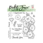 Picket Fence Studios Clear Stamp Set - Hollyhocks in Bloom