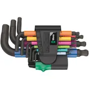 WERA BlackLaser 950/9 Multicolour Hex-Plus Metric Keyset 2