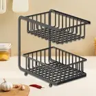 2 Tier Shelf Decoration Space Saving Storage Rack for Spice Vanity Cosmetics