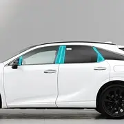 Car Exterior Body Film B C Window Pillar Scratch Prevention Membrane TPU PPF Paint Film Accessories，for Lexus RX 350 450 2022-2023 (Carbon Fibre)