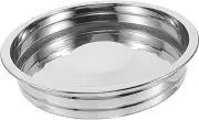 VINTORKY Large Stainless Steel Communion Bread Plate Metal Pie Pan Religious Plate Table Decor for Church Services