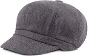[Generic] Women Vintage Newsboy Cabbie Beret Cap Warm Visor Hat Flat Cap