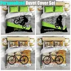 Bicycle Motocross Bike 3D Print Bedroom Suit Doona Quilt Duvet Cover Set Bedding