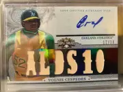 2014 Topps Triple Threads YOENIS CESPEDES - AUTOGRAPH TOPPS CERTIFIED 12/18