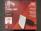 ACE LED 50ft String Light 7500 Lumens Indoor Outdoor Shop Garage