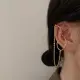 【Oni 歐妮】葫蘆流蘇 不對稱耳骨夾式耳環無耳洞耳扣耳夾耳窩夾(1個入)