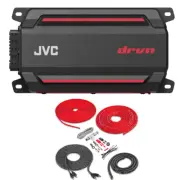 JVC KS-DR2004D 600W Peak DRVN Series Class-D 4-Channel Amplifier with Amp Kit