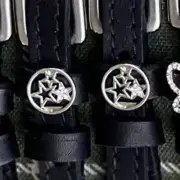 Circle Stars Designer Spur Straps - Mane Jane