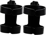 HONITANO 2Pcs Cart Water Bottle Holder Stroller Cup Organizer for Compatible with Various Bottles Cups Durable Simple Installation for Mothers