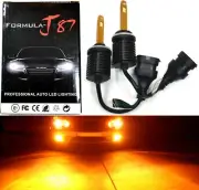 LED Kit M10 100W 881 Orange Amber Two Bulb Head Light Replacement ATV UTV Bike