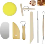 Emapoy 8 Pack Polymer Clay Tools, Ceramic Pottery Tools, Clay Sculpting Tools...