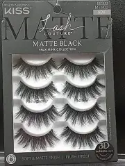 (1 Set) KISS Lash Couture Matte Black Faux Mink Eyelashes - #88383 MTM02