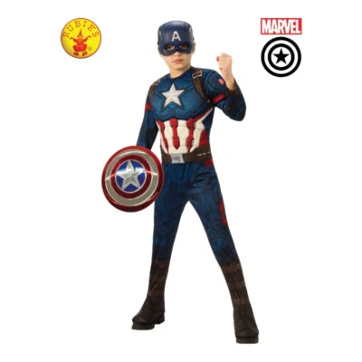 Rubie's Marvel Captain America Premium Kids Costume 2 x Sizes